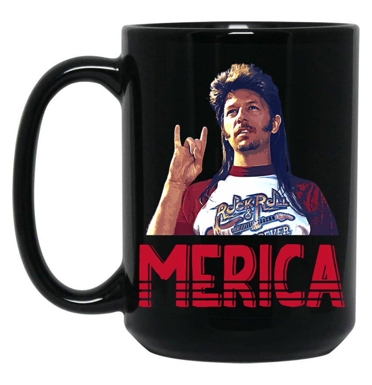 Cgraphic Joe Dirt Merica Fan Art Gift Men Women Black Coffee Mug