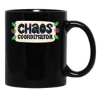 Chaos Coordinator Funny Mom Teacher And Nurse Shirt Black Coffee Mug, Gift Coffee Mug - Black