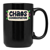 Chaos Coordinator Funny Mom Teacher And Nurse Shirt Black Coffee Mug, Gift Coffee Mug