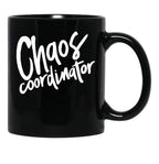 Chaos Coordinator (3) Black Coffee Mug, Gift Coffee Mug - Black