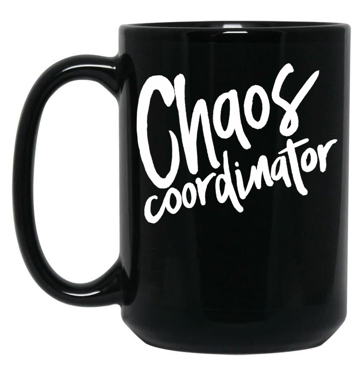 Chaos Coordinator (3) Black Coffee Mug, Gift Coffee Mug