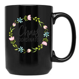 Chaos Coordinator (6) Black Coffee Mug, Gift Coffee Mug