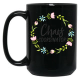 Chaos Coordinator (6) Black Coffee Mug, Gift Coffee Mug