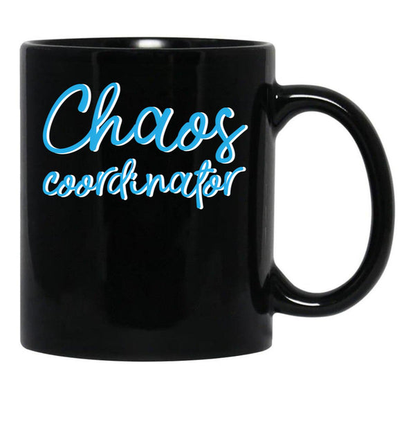 Chaos Coordinator (7) Black Coffee Mug, Gift Coffee Mug - Black