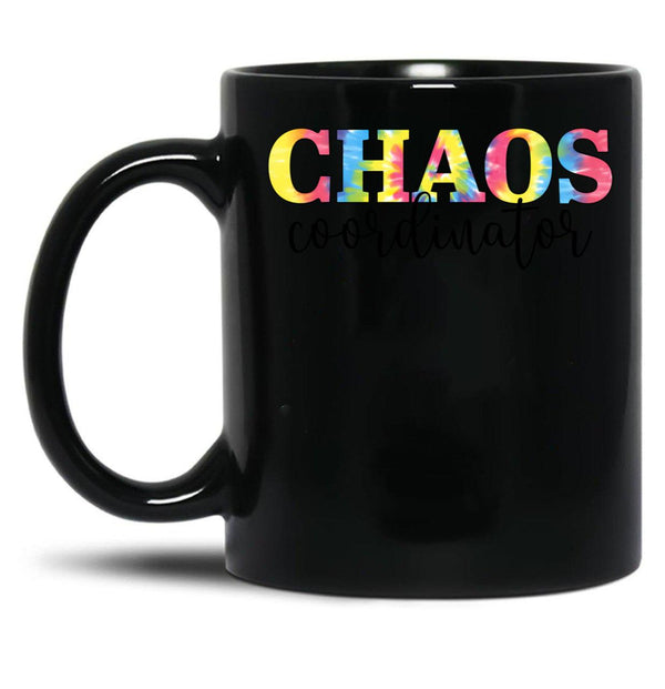 Chaos Coordinator (8) Black Coffee Mug, Gift Coffee Mug - Black