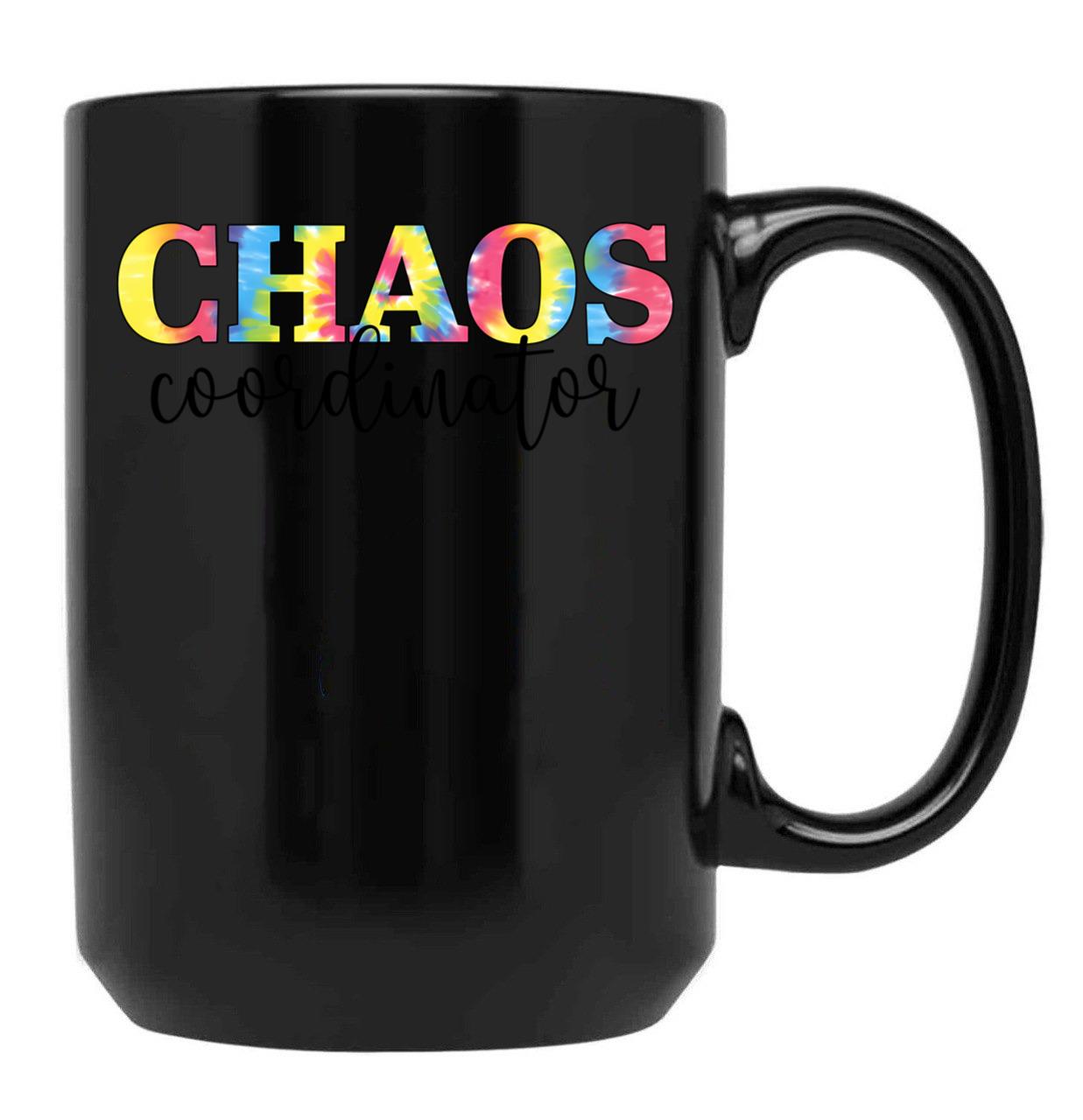 Chaos Coordinator (8) Black Coffee Mug, Gift Coffee Mug