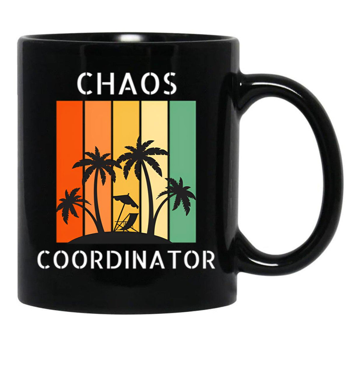 Chaos Coordinator (9) Black Coffee Mug, Gift Coffee Mug - Black