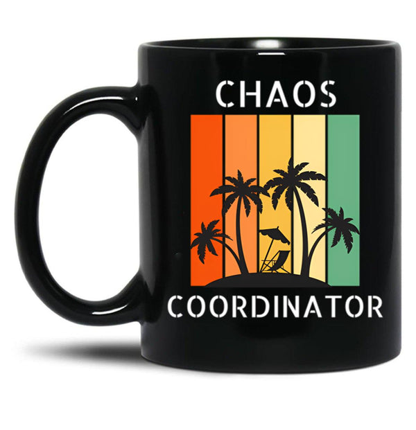 Chaos Coordinator (9) Black Coffee Mug, Gift Coffee Mug - Black