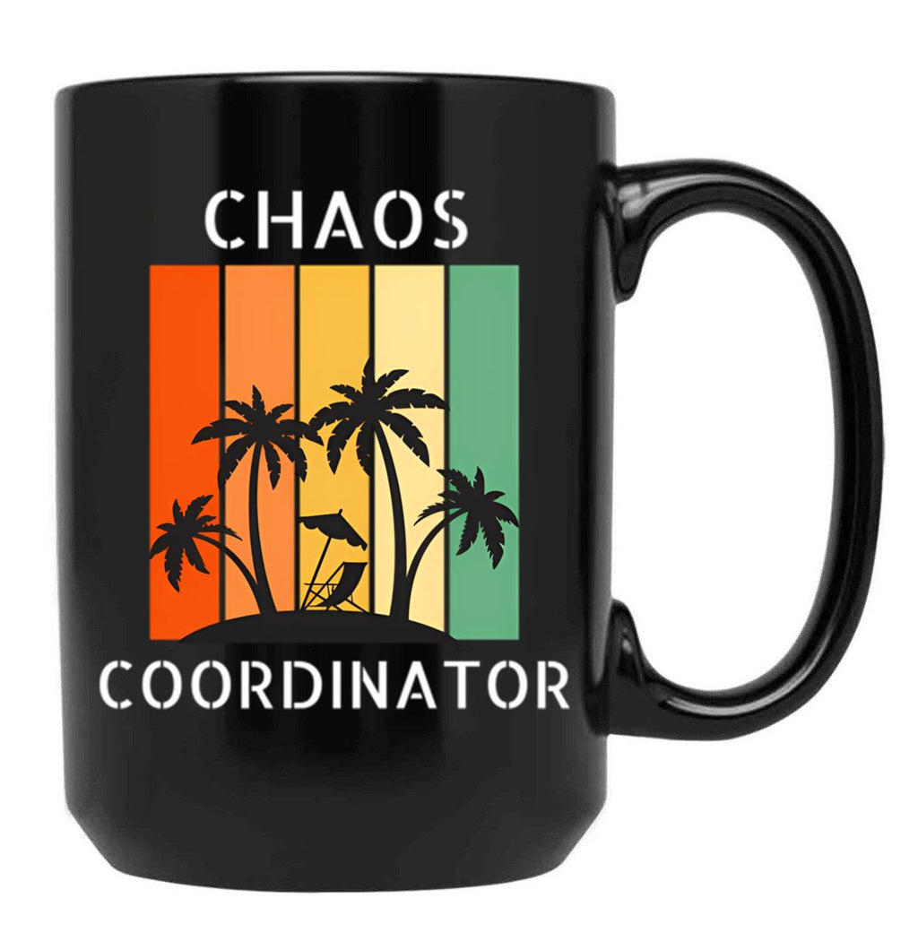 Chaos Coordinator (9) Black Coffee Mug, Gift Coffee Mug