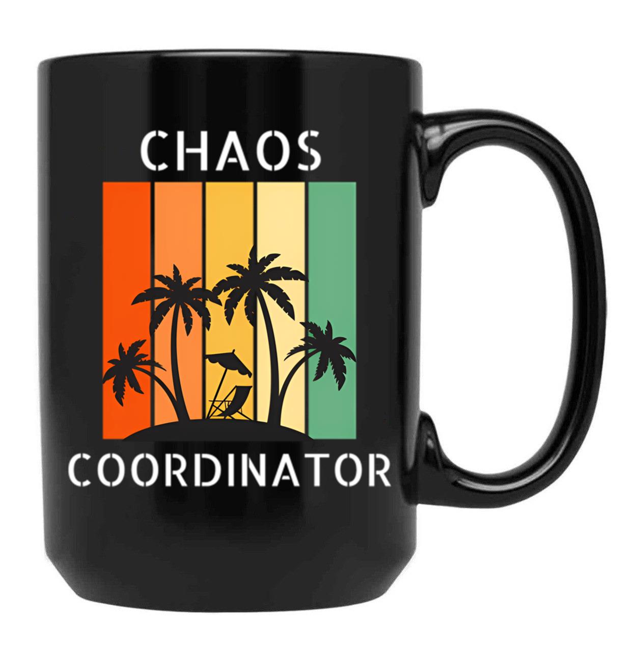 Chaos Coordinator (9) Black Coffee Mug, Gift Coffee Mug