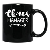 Chaos Manager Chaos Coordinator Black Coffee Mug, Gift Coffee Mug - Black