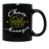 Chaos Manager - Funny Gift Black Coffee Mug, Gift Coffee Mug - Black