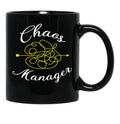 Chaos Manager - Funny Gift Black Coffee Mug, Gift Coffee Mug - Black