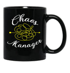 Chaos Manager - Funny Gift Black Coffee Mug, Gift Coffee Mug - Black