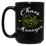 Chaos Manager - Funny Gift Black Coffee Mug, Gift Coffee Mug