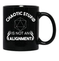 Chaotic Stupid Is Not An Alignment Black Coffee Mug, Gift Coffee Mug - Black