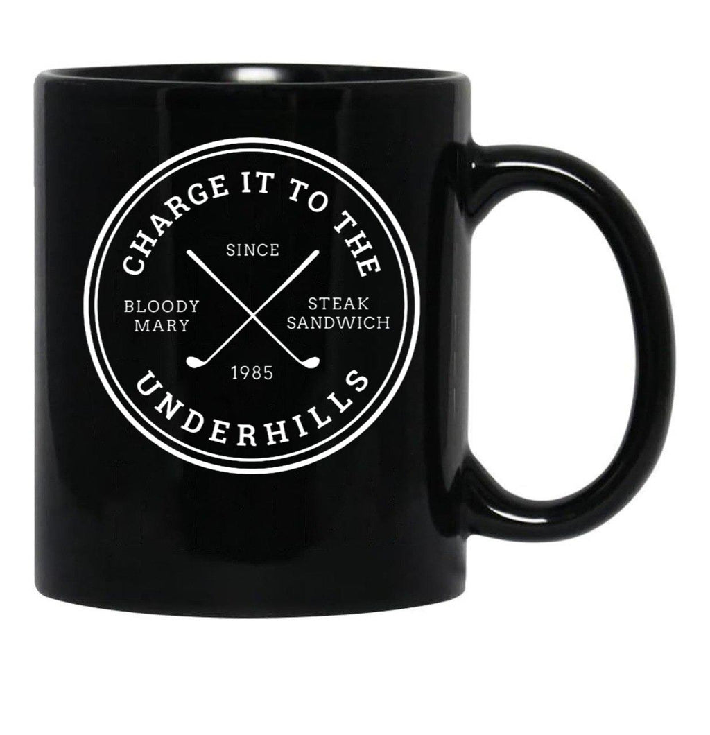 Charge It to The Underhills - Fletch Black Coffee Mug, Gift Coffee Mug - Black