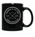 Charge It to The Underhills - Fletch Black Coffee Mug, Gift Coffee Mug - Black