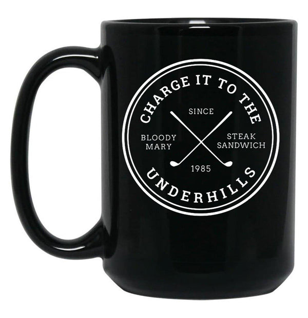 Charge It to The Underhills - Fletch Black Coffee Mug, Gift Coffee Mug - Black