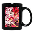 Charlie And Friends - Hazbin Hotel Black Coffee Mug, Gift Coffee Mug - Black