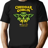 Cheddar Goblin Classic Premium Heavyweight Cotton T-Shirt - Black