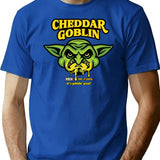 Cheddar Goblin Classic Premium Heavyweight Cotton T-Shirt - Blue