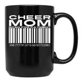 Cheer Mom Scan For Payment (3) Black Coffee Mug, Gift Coffee Mug