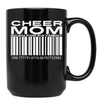 Cheer Mom Scan For Payment (3) Black Coffee Mug, Gift Coffee Mug