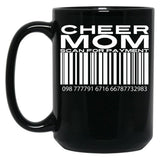 Cheer Mom Scan For Payment (3) Black Coffee Mug, Gift Coffee Mug