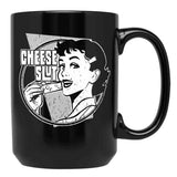 Cheese Slut Black Coffee Mug, Gift Coffee Mug