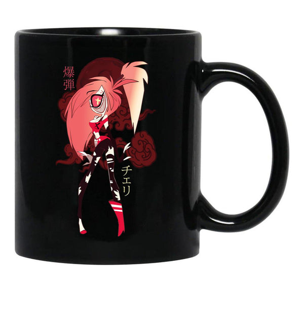 Cherri Bomb Revers - Hazbin Hotel Black Coffee Mug, Gift Coffee Mug - Black