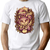 Cheshire Cat T-Shirt for Men & Women, T-Shirts Graphic Tee - White