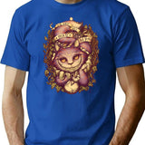 Cheshire Cat T-Shirt for Men & Women, T-Shirts Graphic Tee - Blue