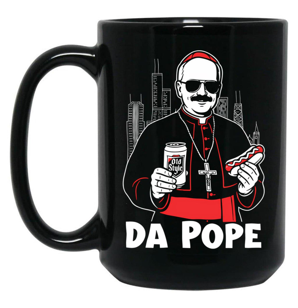 Chicago Pope Leo Xiv Da Pope (1) Black Coffee Mug