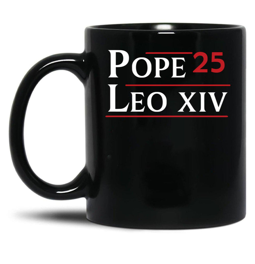 Chicago Pope Leo Xiv (1) Black Coffee Mug