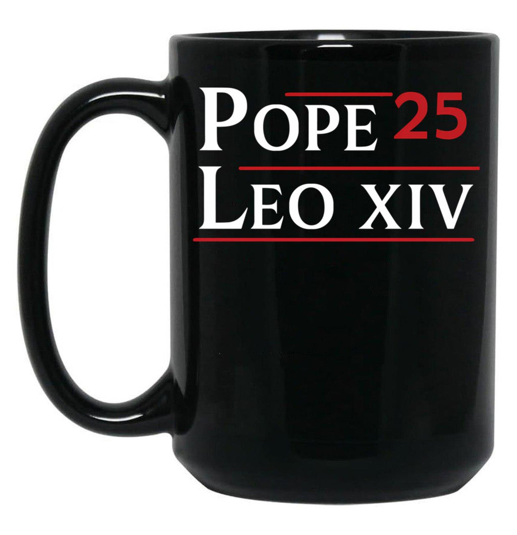 Chicago Pope Leo Xiv (1) Black Coffee Mug
