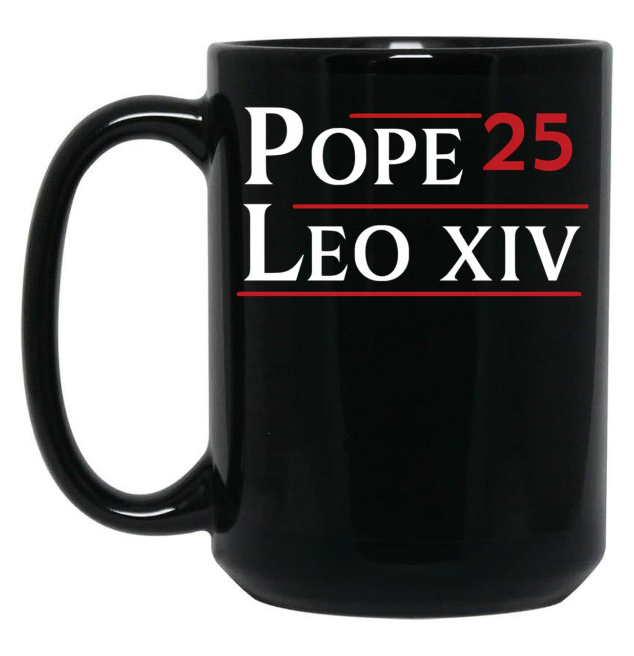 Chicago Pope Leo Xiv (1) Black Coffee Mug