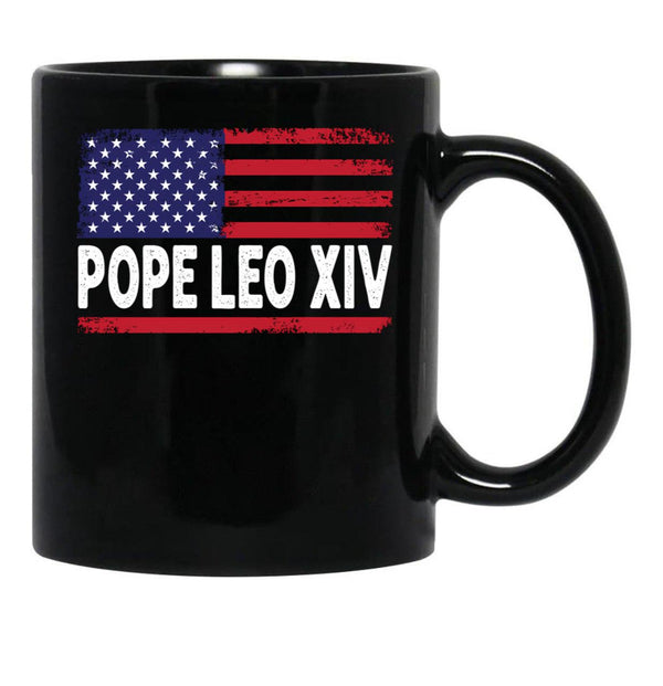 Chicago Pope Leo Xiv (4) Black Coffee Mug - Black