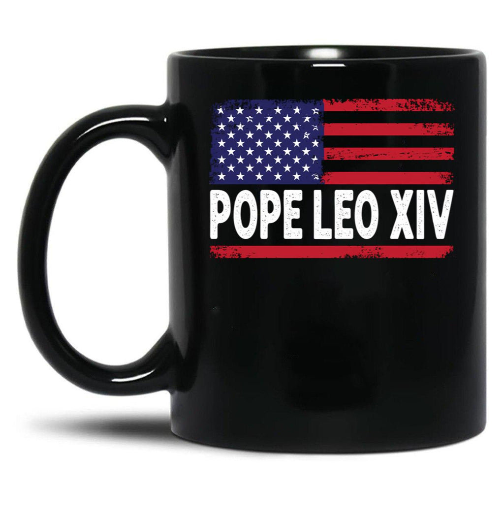 Chicago Pope Leo Xiv (4) Black Coffee Mug