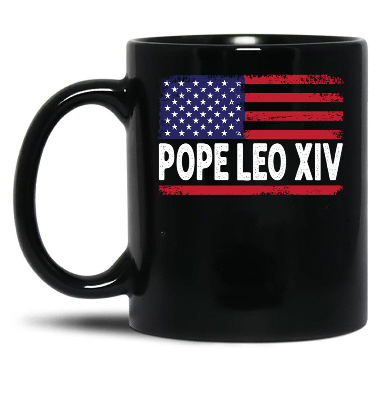 Chicago Pope Leo Xiv (4) Black Coffee Mug