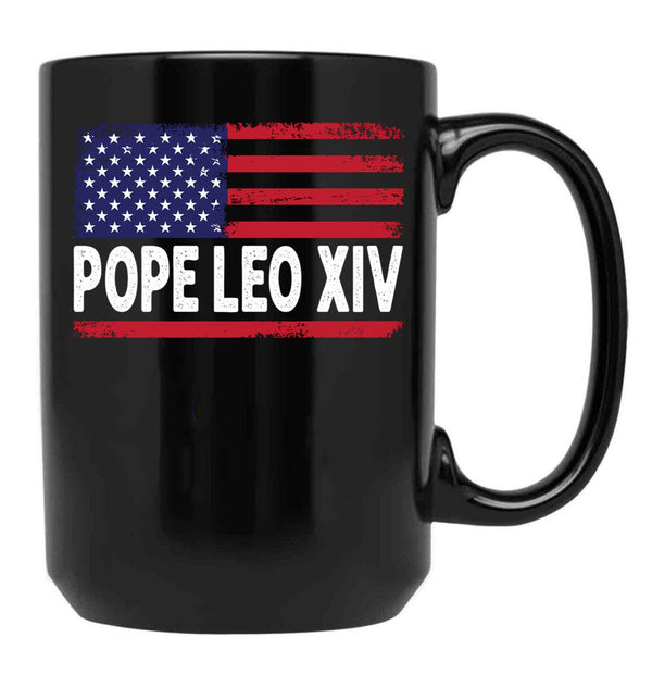 Chicago Pope Leo Xiv (4) Black Coffee Mug - Black