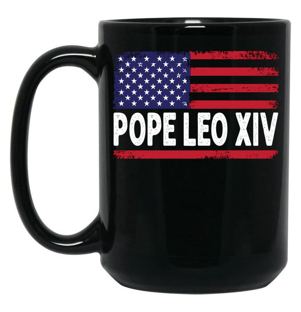 Chicago Pope Leo Xiv (4) Black Coffee Mug