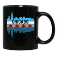 Chicago Skyline Black Coffee Mug, Gift Coffee Mug - Black