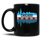 Chicago Skyline Black Coffee Mug, Gift Coffee Mug