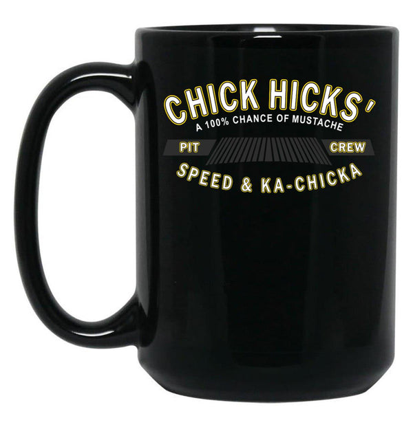 Chick Hicks' Black Coffee Mug, Gift Coffee Mug - Black