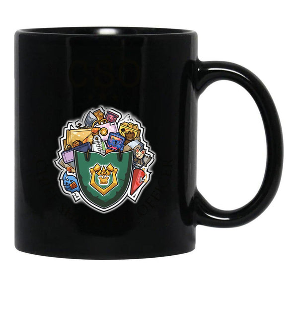 Chief Shopping Officer Black Coffee Mug, Gift Coffee Mug - Black