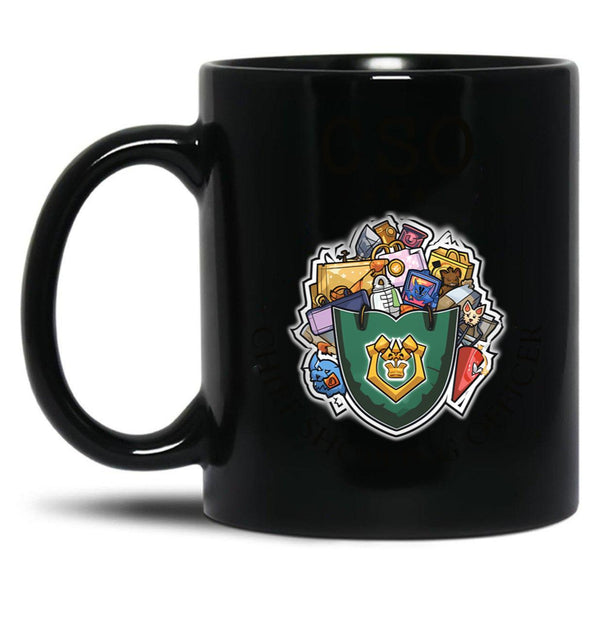 Chief Shopping Officer Black Coffee Mug, Gift Coffee Mug - Black