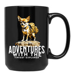 Chihuahua Adventures - Cute Dog - Cute Chihuahua Black Coffee Mug, Gift Coffee Mug