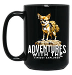 Chihuahua Adventures - Cute Dog - Cute Chihuahua Black Coffee Mug, Gift Coffee Mug