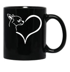 Chihuahua Dog Cute Chihuahuas Pet Funny Chihuahua Black Coffee Mug, Gift Coffee Mug - Black